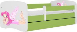 Kocot Kids Bed babydreams groen fee met vleugels zonder lade zonder matras 140 70 Kinderbed Groen