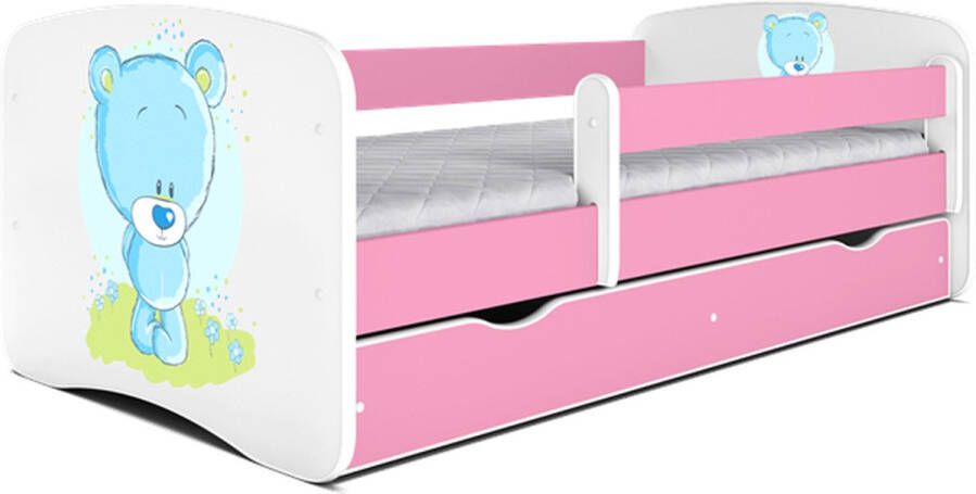 Kocot Kids Bed babydreams roze babyolifant met lade met matras 140 70 Kinderbed Roze