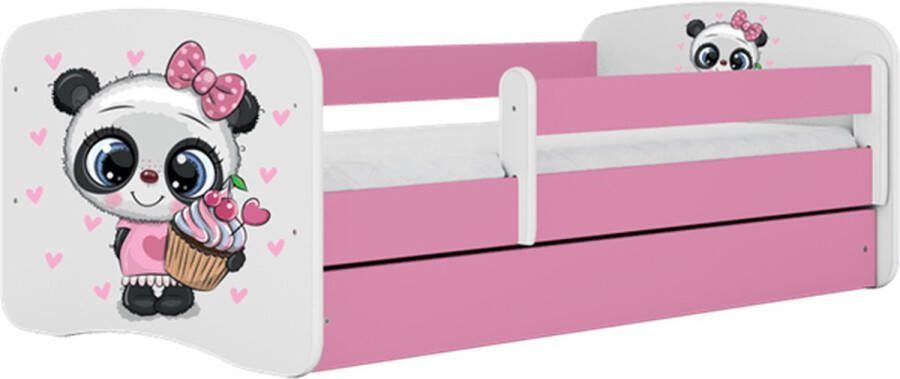 Kocot Kids Bed babydreams roze panda zonder lade zonder matras 180 80 Kinderbed Roze