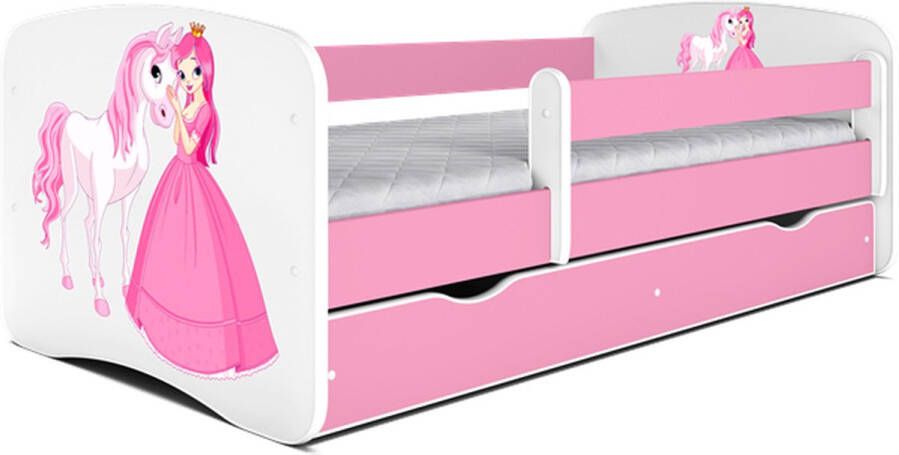 Kocot Kids Bed babydreams roze raceauto zonder lade zonder matras 140 70 Kinderbed Roze