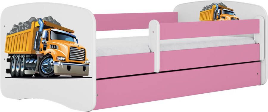 Kocot Kids Bed babydreams roze vrachtwagen met lade zonder matras 160 80 Kinderbed Roze