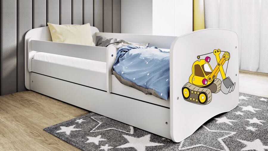 Kocot Kids Bed babydreams wit graafmachine met lade met matras 160 80 Kinderbed Wit