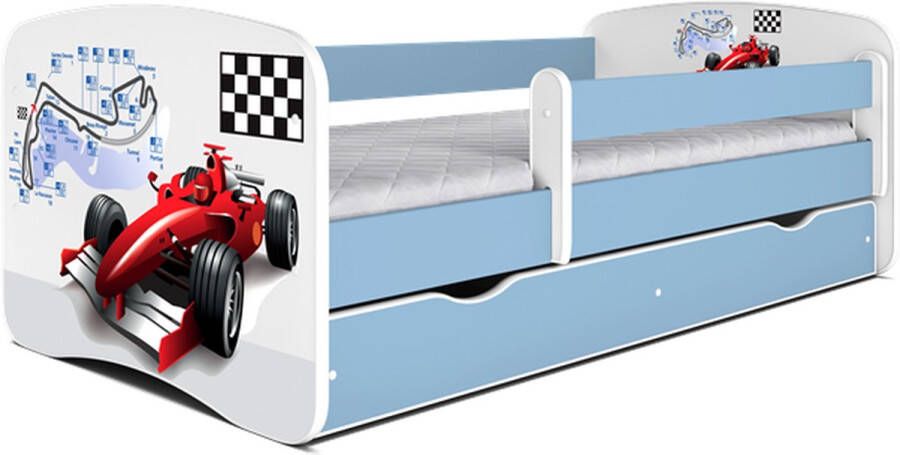 Kocot Kids Bed babydreams wit raceauto met lade zonder matras 160 80 Kinderbed Wit