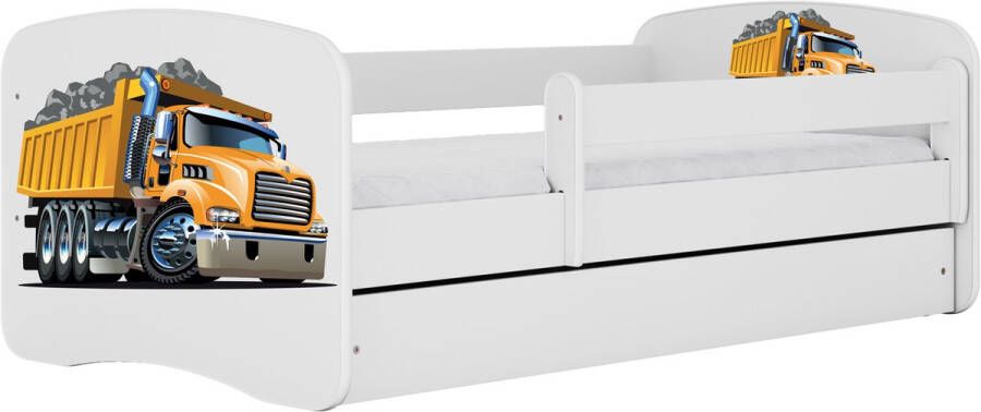 Kocot Kids Bed babydreams wit vrachtwagen zonder lade met matras 180 80 Kinderbed Wit