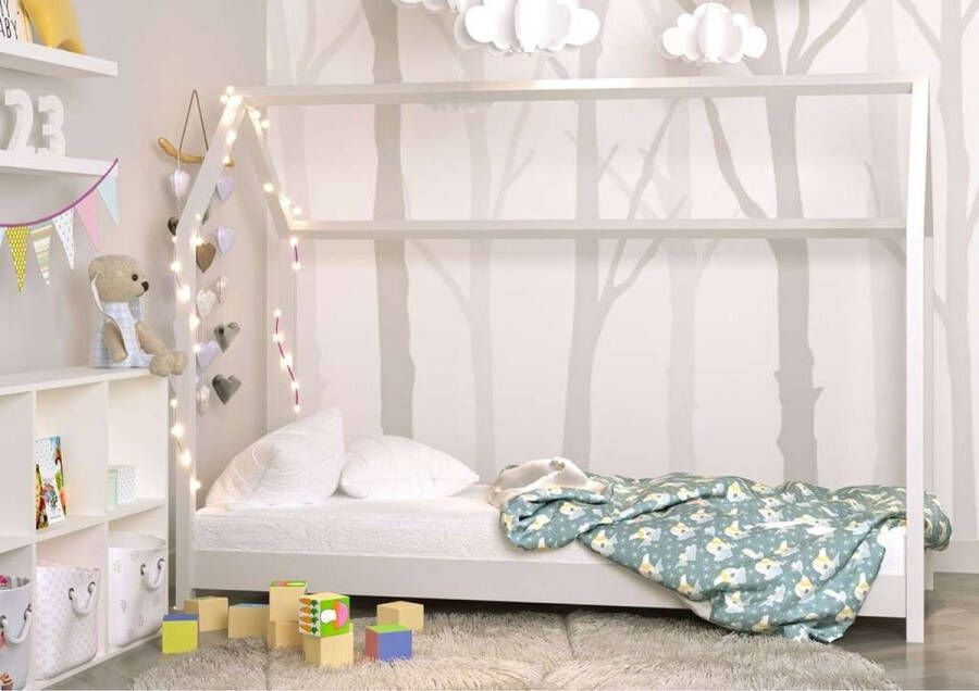Kocot Kids Bed bella wit zonder lade zonder matras 180 80 Kinderbed Wit