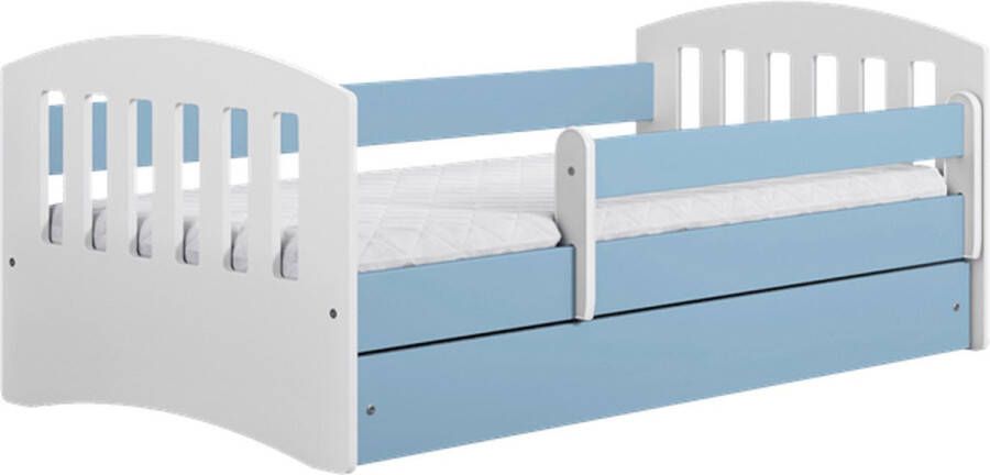 Kocot Kids Bed classic 1 blauw met lade zonder matras 140 80 Kinderbed Blauw