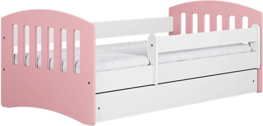 Kocot Kids Bed classic 1 lichtroze zonder lade zonder matras 140 80 Kinderbed Roze