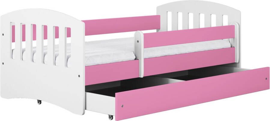 Kocot Kids Bed classic 1 roze zonder lade zonder matras 160 80 Kinderbed Roze