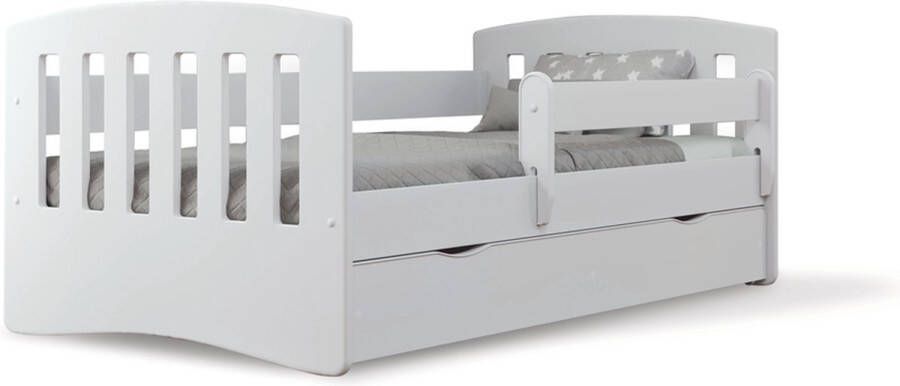 Kocot Kids Bed classic 1 wit zonder lade met matras 180 80 Kinderbed Wit