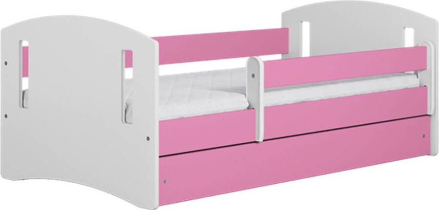 Kocot Kids Bed classic 2 roze met lade zonder matras 140 80 Kinderbed Roze