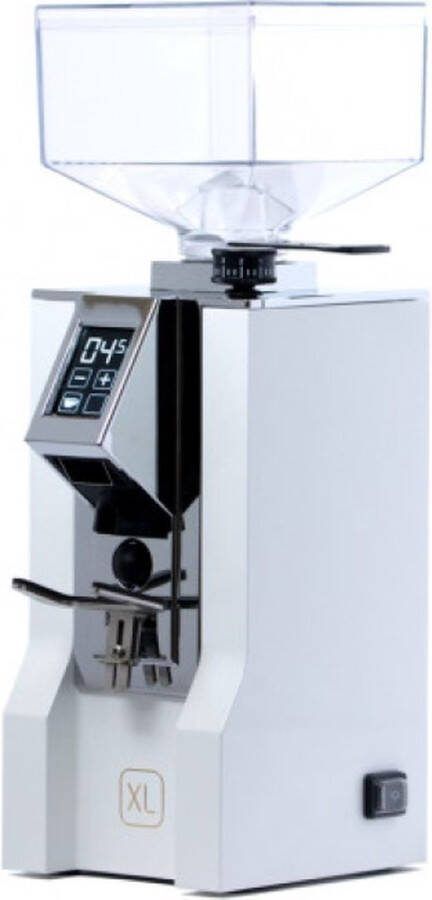 Koepoort Koffie Eureka Mignon ORO XL wit chroom koffiemolen met koffiebonen