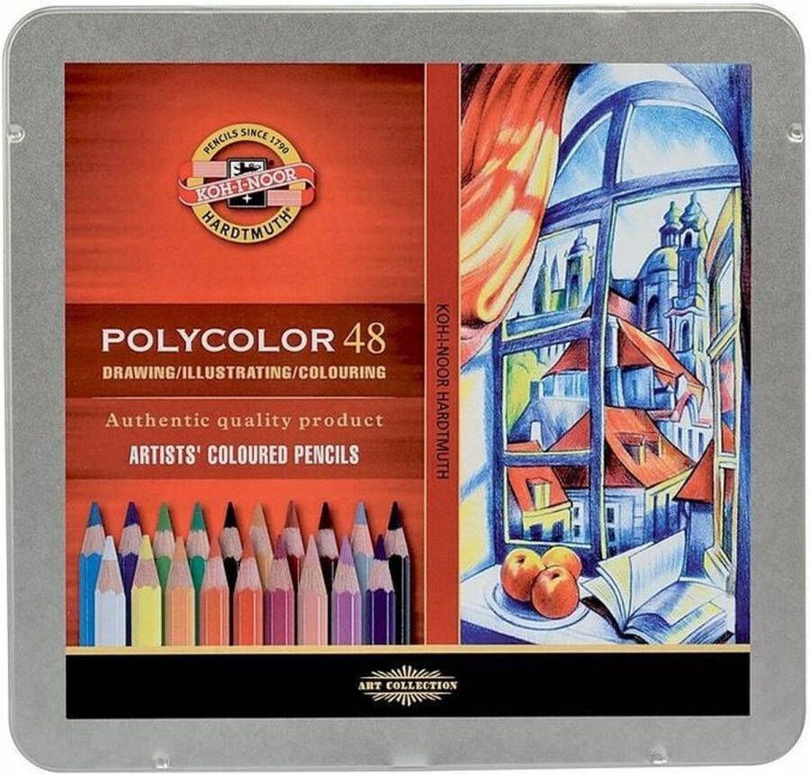 Koh-i-Noor Polycolor Kleurpotloden 48 st