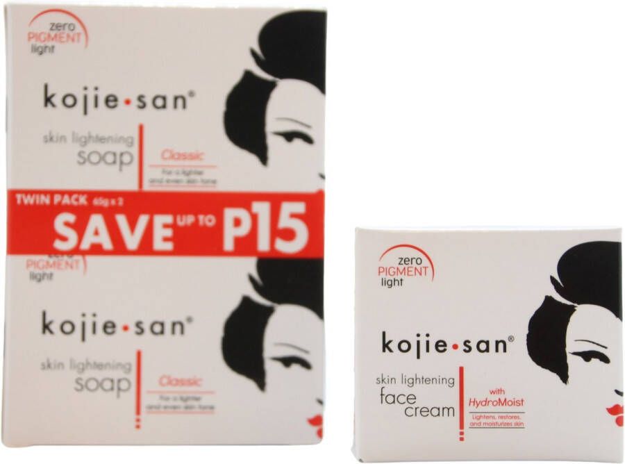 Kojie San KojieSan Skin Lightening Zeep 2 x 65 gram én Face Cream 30 gram