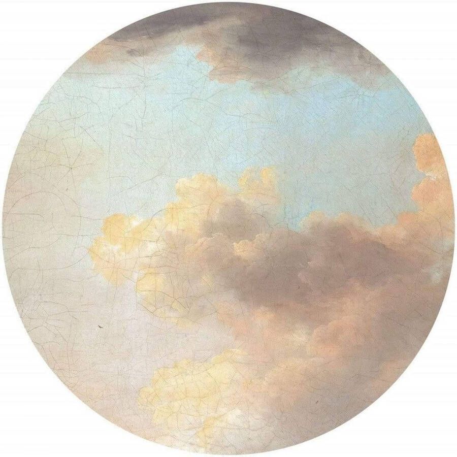 Komar Vliesbehang Relic Clouds 125 x 125 cm (breedte x hoogte) rond en zelfklevend (1 stuk)