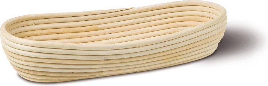 KOMO Rijsmandje van Rattan Riet Langwerpig 37x16cm Lange Banneton voor deeg rijzen