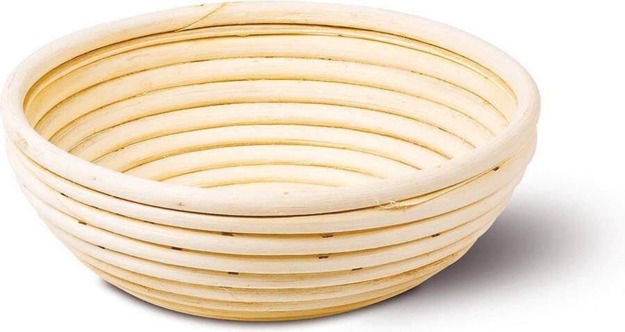 KOMO Rijsmandje van Rattan Riet Rond Ø23cm Ronde Banneton voor deeg rijzen