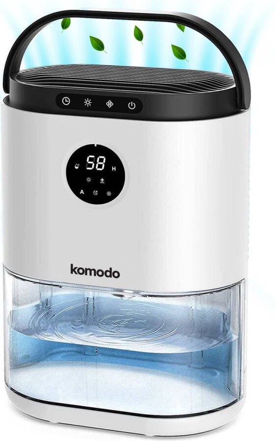 Komodo Luchtontvochtiger Humi 800ml per Dag Slaapkamer Badkamer Huis & Kelder Dehumidifier Voorkomt Schimmel