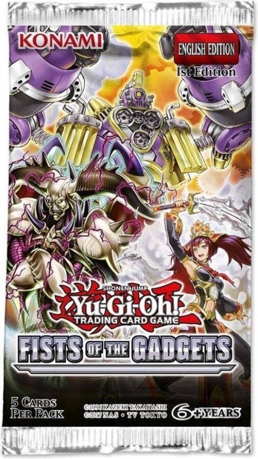 Konami TCG Booster Pack Fists Of The Gadgets Yu-Gi-Oh Trading Card Game YU-GI-OH