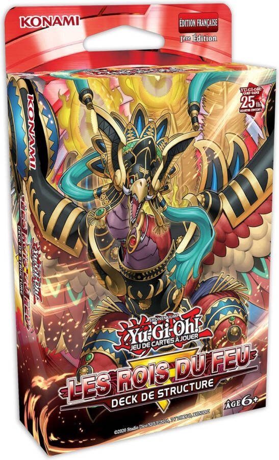 Konami Yu-Gi-Oh! JCC Display de Deck de Structure de réimpression Les Rois du Feu (8 Decks)