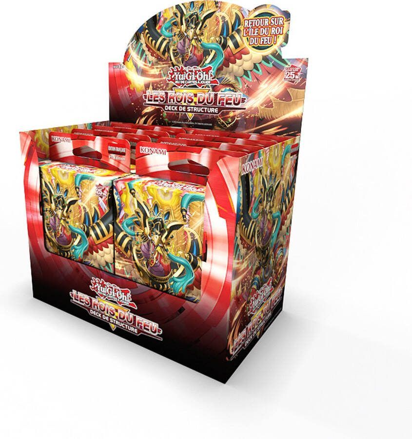 Konami Yu-Gi-Oh! JCC Display de Deck de Structure Les Rois du Feu (8 Decks)