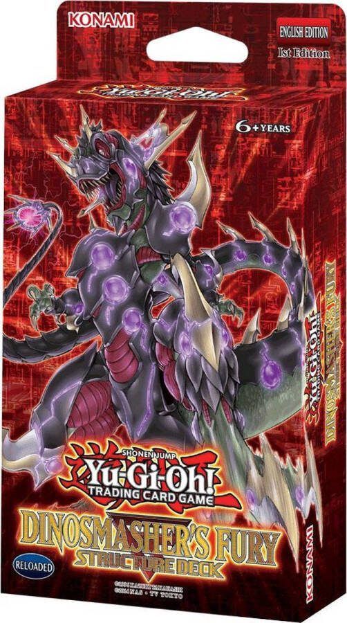 Konami Yu-Gi-Oh! TCG Structure Deck Dinosmasher's Fury Unlimited (1 Deck) (Engelstalig)