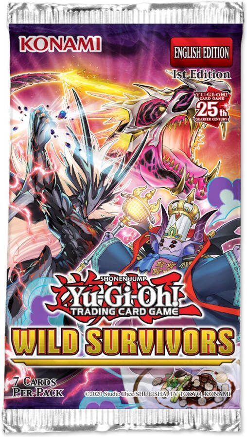 Konami Yu-Gi-Oh! TCG Wild Survivors Booster Pack ((Cardboard Blister)