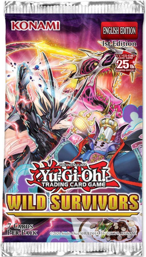 Konami Yu-Gi-Oh! Wild Survivors Sleeved Booster Yu-Gi-Oh Kaarten