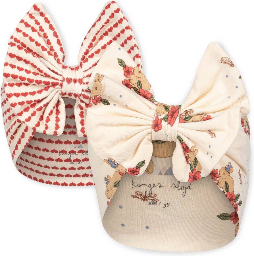 Konges Sløjd 2-Pack Bambi Bow Haarband Bunny Tokki Heart