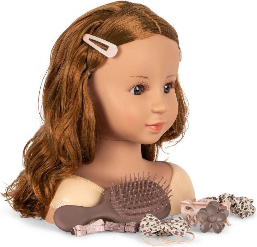 Konges Sløjd poppenbuste met haaraccessoires Geschikt vanaf 3 jaar