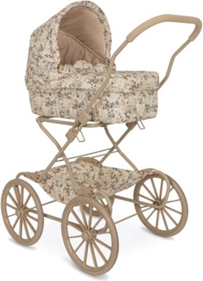Konges Sløjd Poppenwagen Doll Pram Vintage Opvouwbaar Bibi Fleur