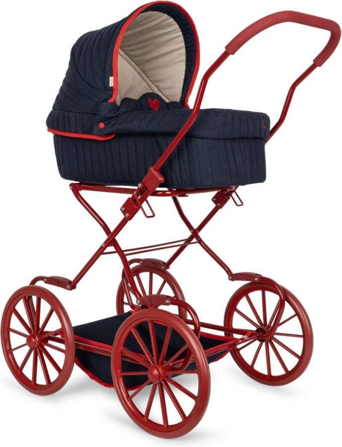 Konges Sløjd Poppenwagen Doll Pram Vintage Opvouwbaar Total Eclipse