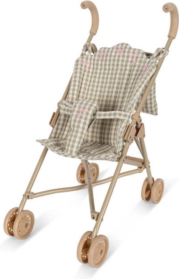 Konges Sløjd Poppenwagen Doll Stroller Buggy Tea Check
