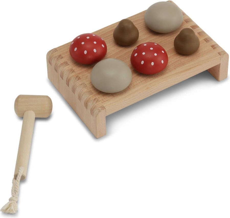 Konges Slöjd Konges Sløjd Hamer bord paddenstoelen Hout speelgoed