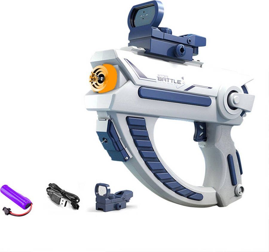 Koning Import Klierdingetjes Elektrisch Waterpistool Tiktok Trend Zomer 2023 Automatisch Waterpistool Super Soaker Buitenspeelgoed Blauw zwembad