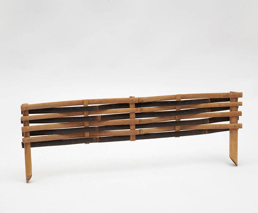 KoningBamboe Bamboe Tuinhek B.100cm H.20cm Donker