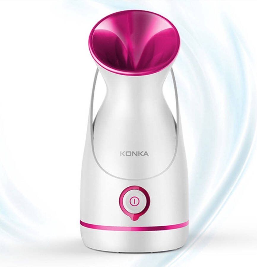 Konka Gezichtsstomer -Gezichtsreiniger Gezichtssauna Facial Steamer Luxe gezichtsstomer 100ML Roze Wit