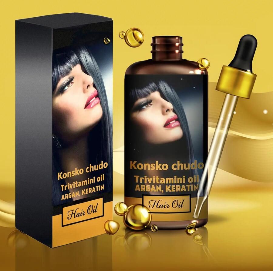 Konsko chudo Haarolie trivitamini Argan&Keratine