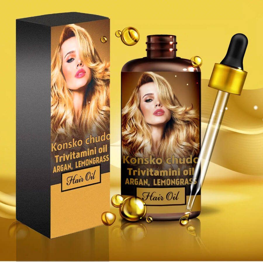 Konsko Haarolie Trivitamini oil Argan & Citroengras Chudo