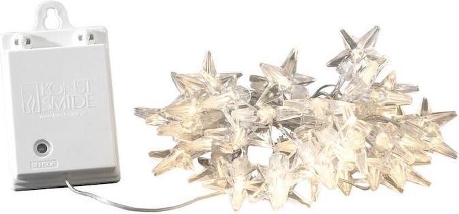 KONSTSMIDE Led-lichtsnoer Led decoratief lichtsnoer acryl sterren 40 warmwitte dioden (1 stuk)