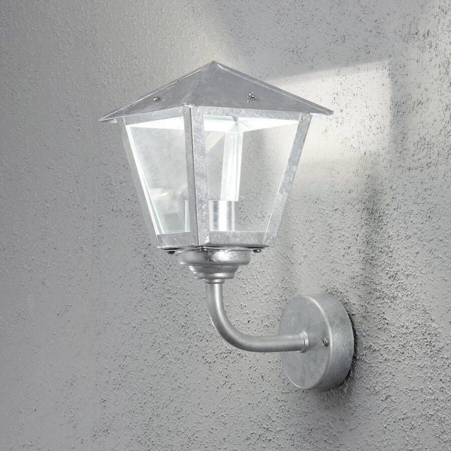 Konst Smide Landelijke wandlamp 440-320 Benu Thermisch Verzinkt Grijs Outlet