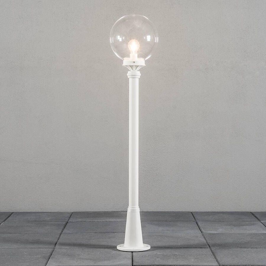 Konstsmide Tuinpaal Orion 498-250 mat wit 230V 1-lichts 118cm