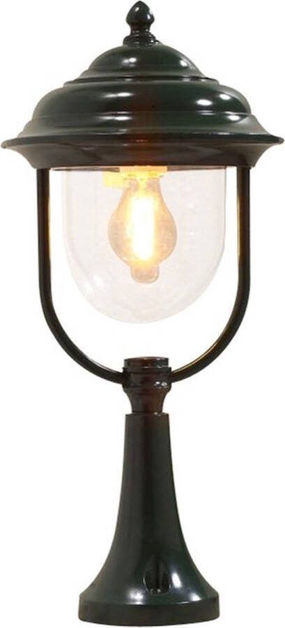 Konstsmide Sokkellamp Parma Calestano groen klassieke buitenlamp 724-600
