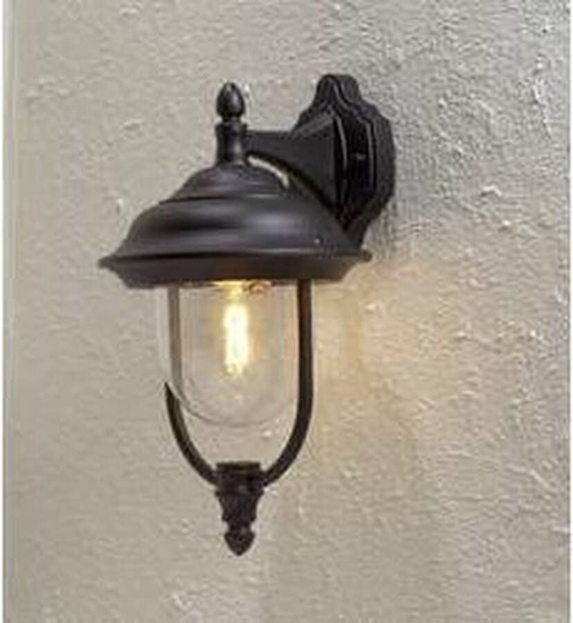 Konst Smide Konstsmide Buitenlamp Parma wand neerw E27 75W matzwart