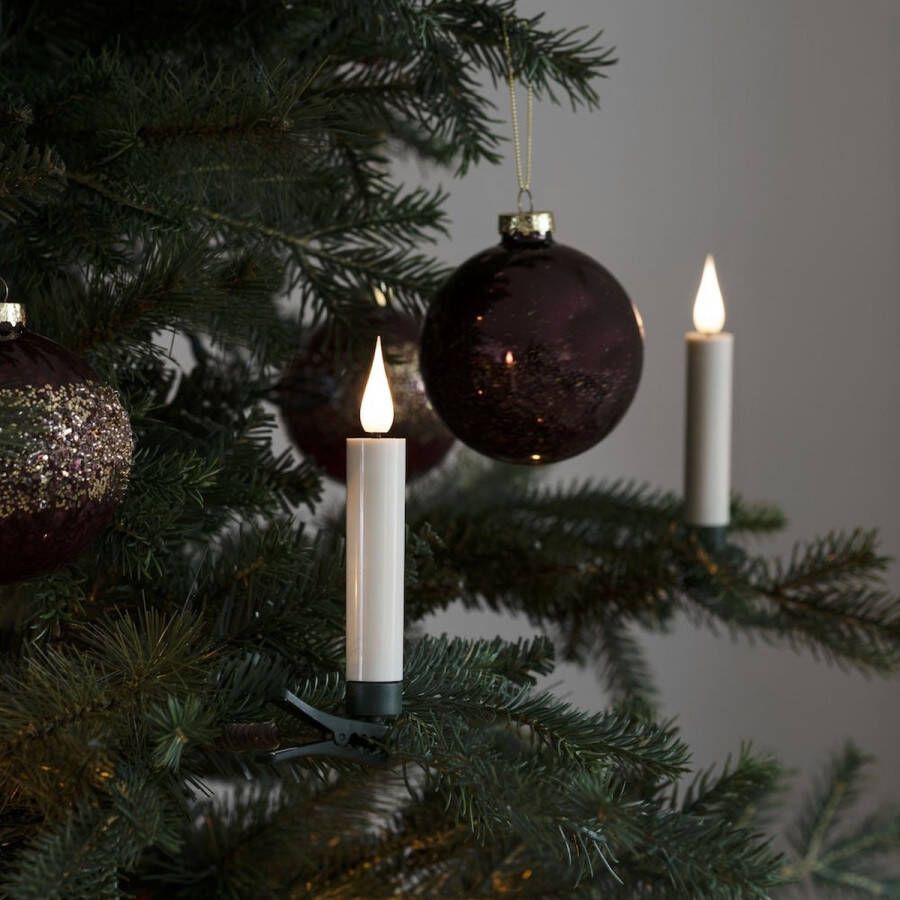 Konstsmide Kaarsverlichting voor binnen Set van 10 kaarsen Plastic Batterij Zonder kabel kerstverlichting