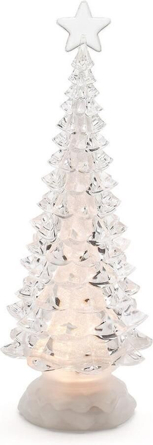Konstsmide Betoverende Draaiende Glazen Kerstboom met LED-verlichting Kerst decoratie Konst Smide Verlichting Kerst versiering Kerstboom Betoverend Decoratie