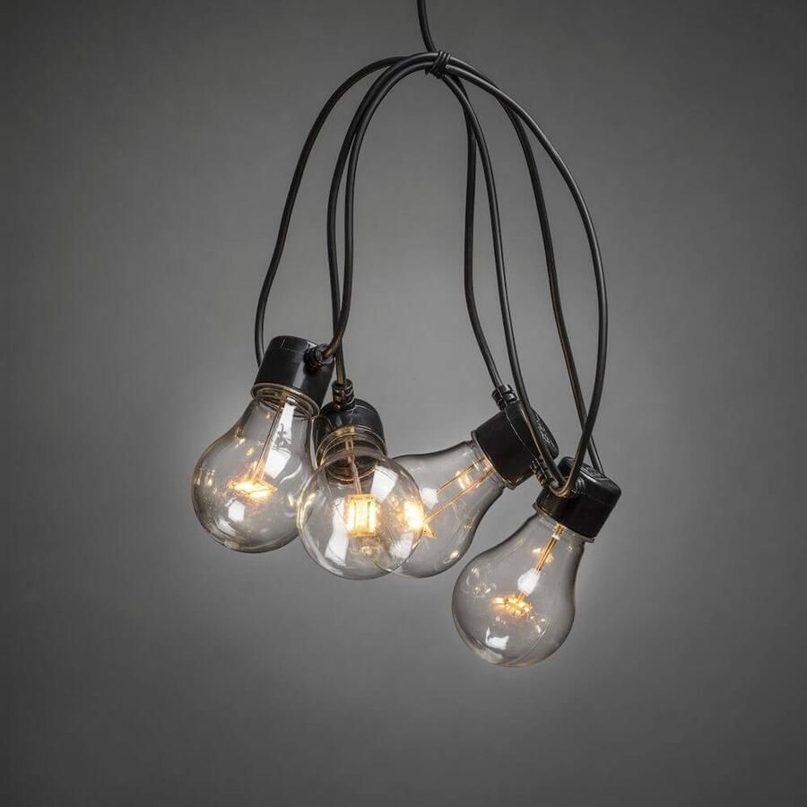 KONSTSMIDE Led-lichtsnoer Kerstversiering buiten Led biertuinverlichting 20 heldere lampen 160 amberkleurige dioden (1 stuk) - Foto 2
