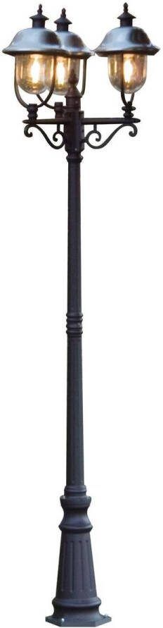 Konst Smide Konstsmide Parma 3-lichts 218cm 230V E27 matzwart RVS