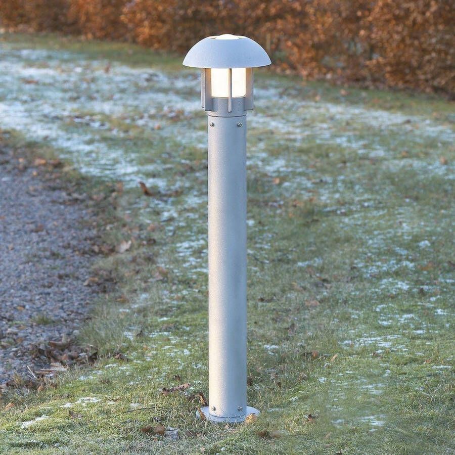 Konstsmide Staande moderne tuinlamp Heimdal 102cm mat zilver 512-312