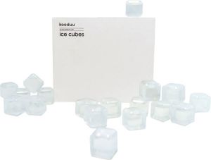 Kooduu herbruikbare IJsblokjes 30 stuks herbruikbare ijsblokjes invriezen en gebruiken duurzaam alternatief altijd ijsblokjes in de vriezer perfect voor de Synergy