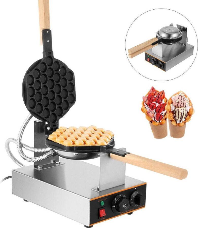 Kookpro Professioneel Bubbel Wafel Bubble Waffle Maker Wafelijzer bubbel wafelijzer bubbelwafel ijzer bubbelwafel maker Bubbelwafelijzer